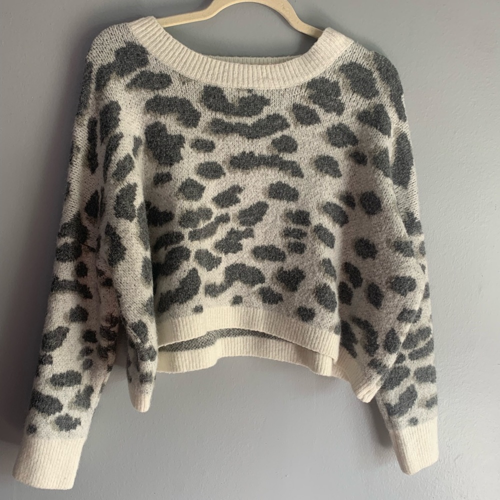 Cheetah print sweater